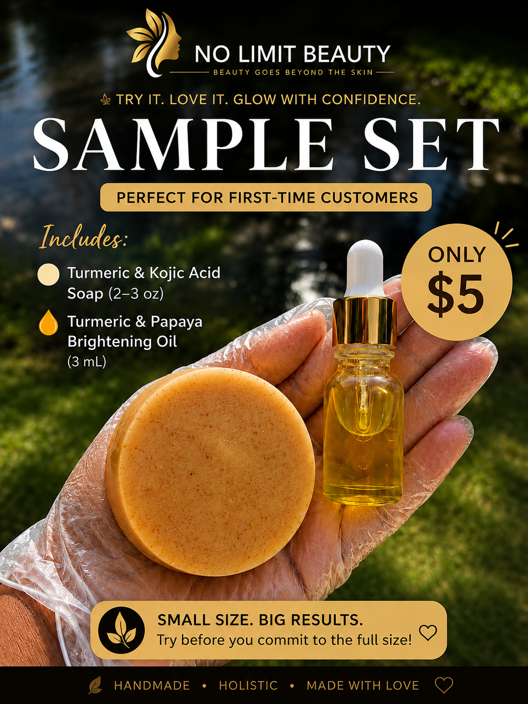 Turmeric clear skin- Sample set
