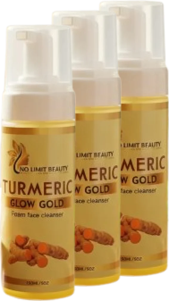 Turmeric Foam Face Cleanser Without The Exfoliating Brush-Fights hyperpigmentation & clear acne!