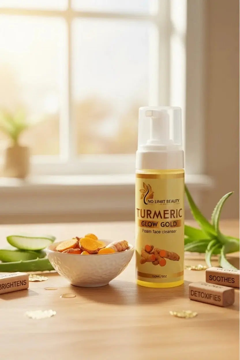 Turmeric Foam Face Cleanser Without The Exfoliating Brush No Limit Beauty